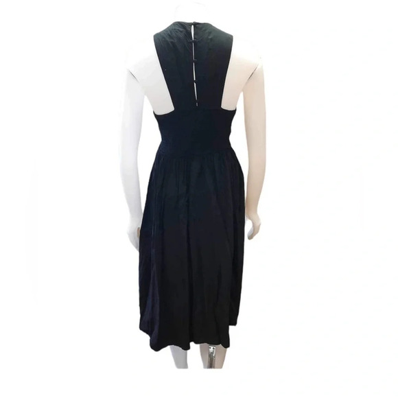 Torrid Black Midi Challis Smocked Dress Size 2 - Picture 8 of 12